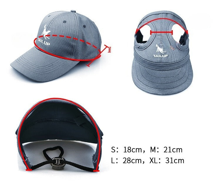 Adjustable Baseball Dog Hat