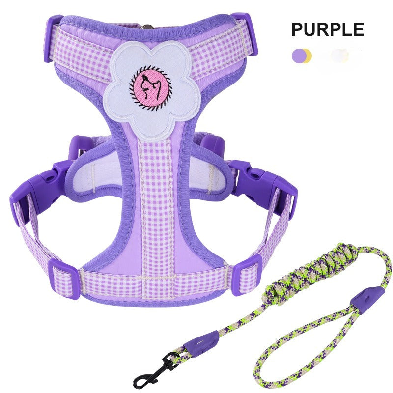 Plaid Harness & Leash Set