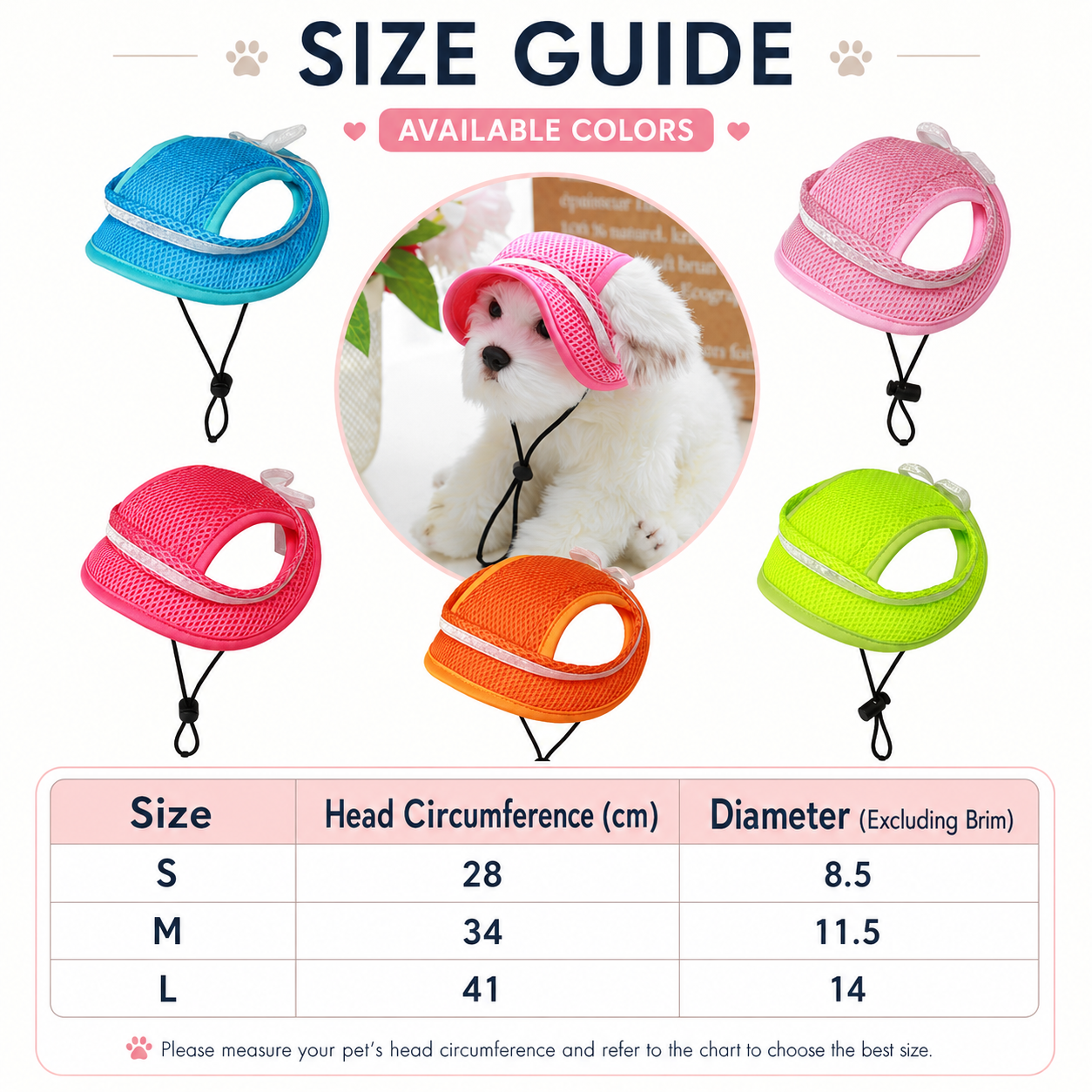 Breathable Mesh Dog Hat