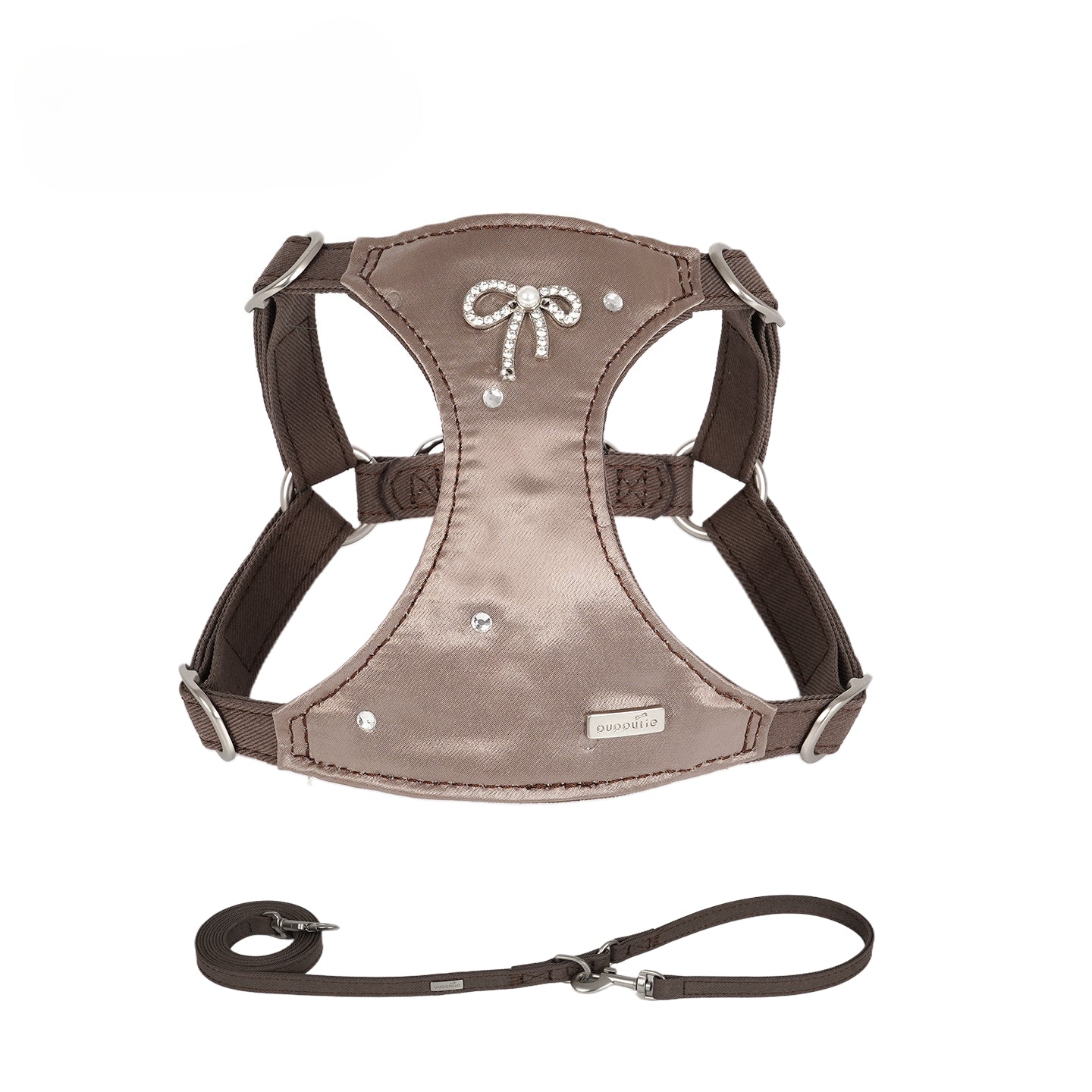 Pearl Bowknot Harness & Leash Set