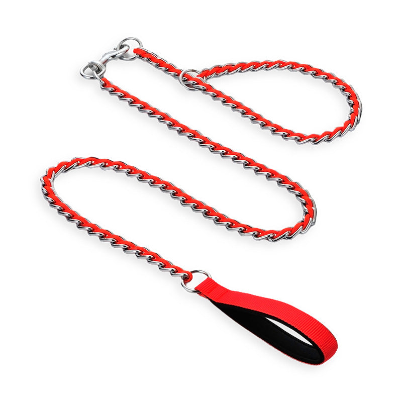 Colorful Braided P-Chain Dog Leash