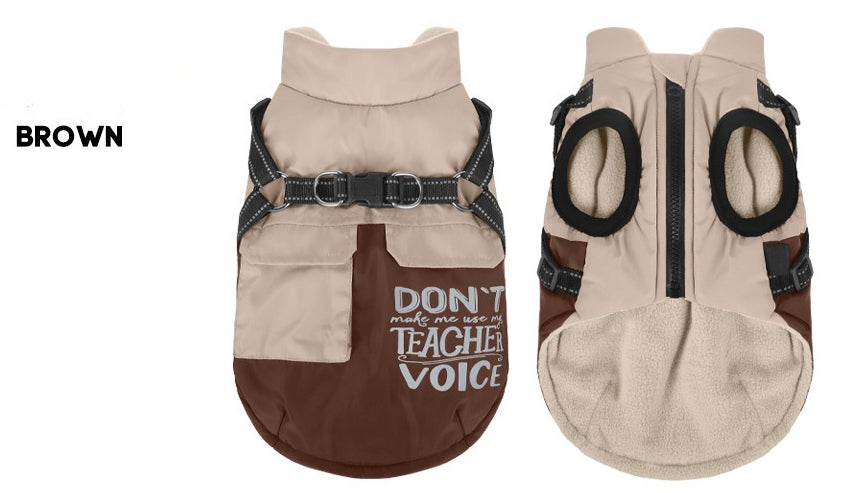 Waterproof Fleece-Lined Dog Harness
