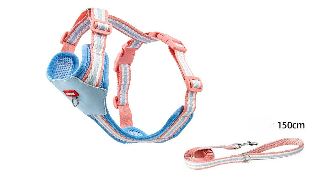 Breathable Mesh Harness & Leash Set