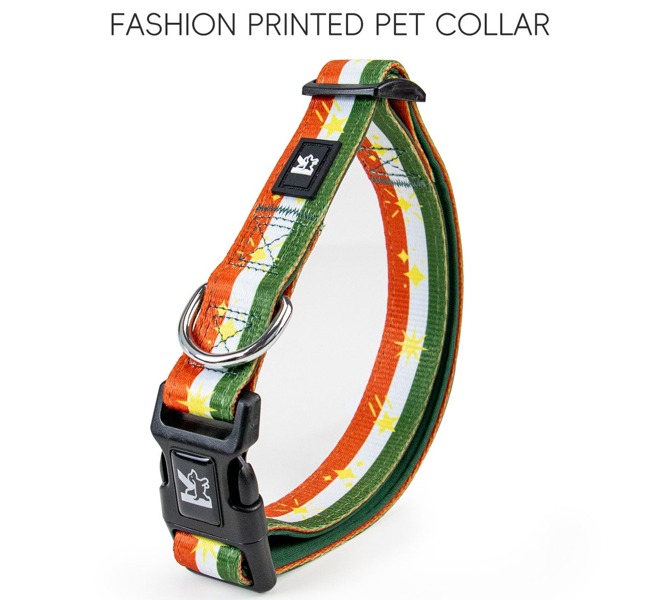 Patterned Soft Lined Dog Collar