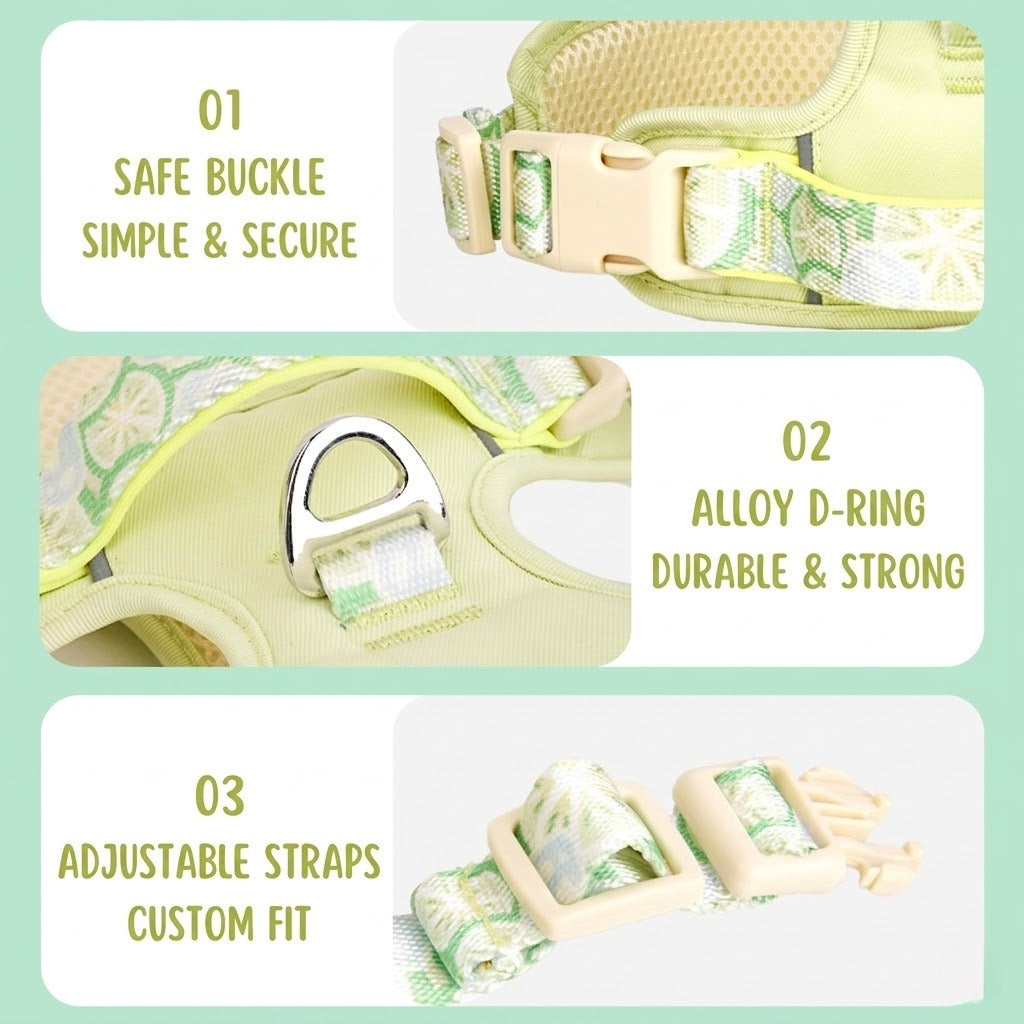 Floral Harness & Leash Set