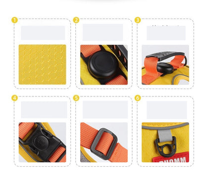Reflective AirTag Dog Harness