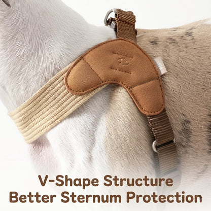 Quick-Wear V-Shape Harness & Leash Set – Brown