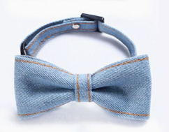Denim Bow Tie for Dogs – Blue