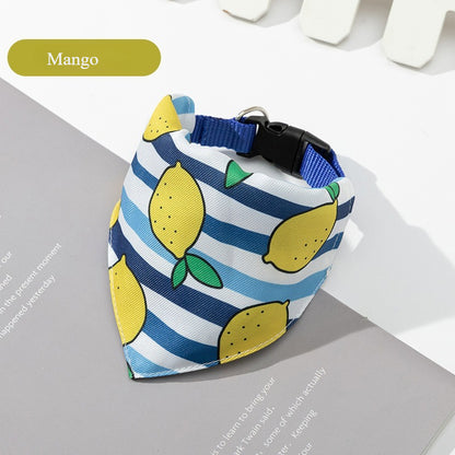 Printed Buckle Dog Bandana