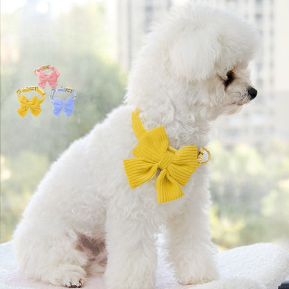 Corduroy Bow Collar Set