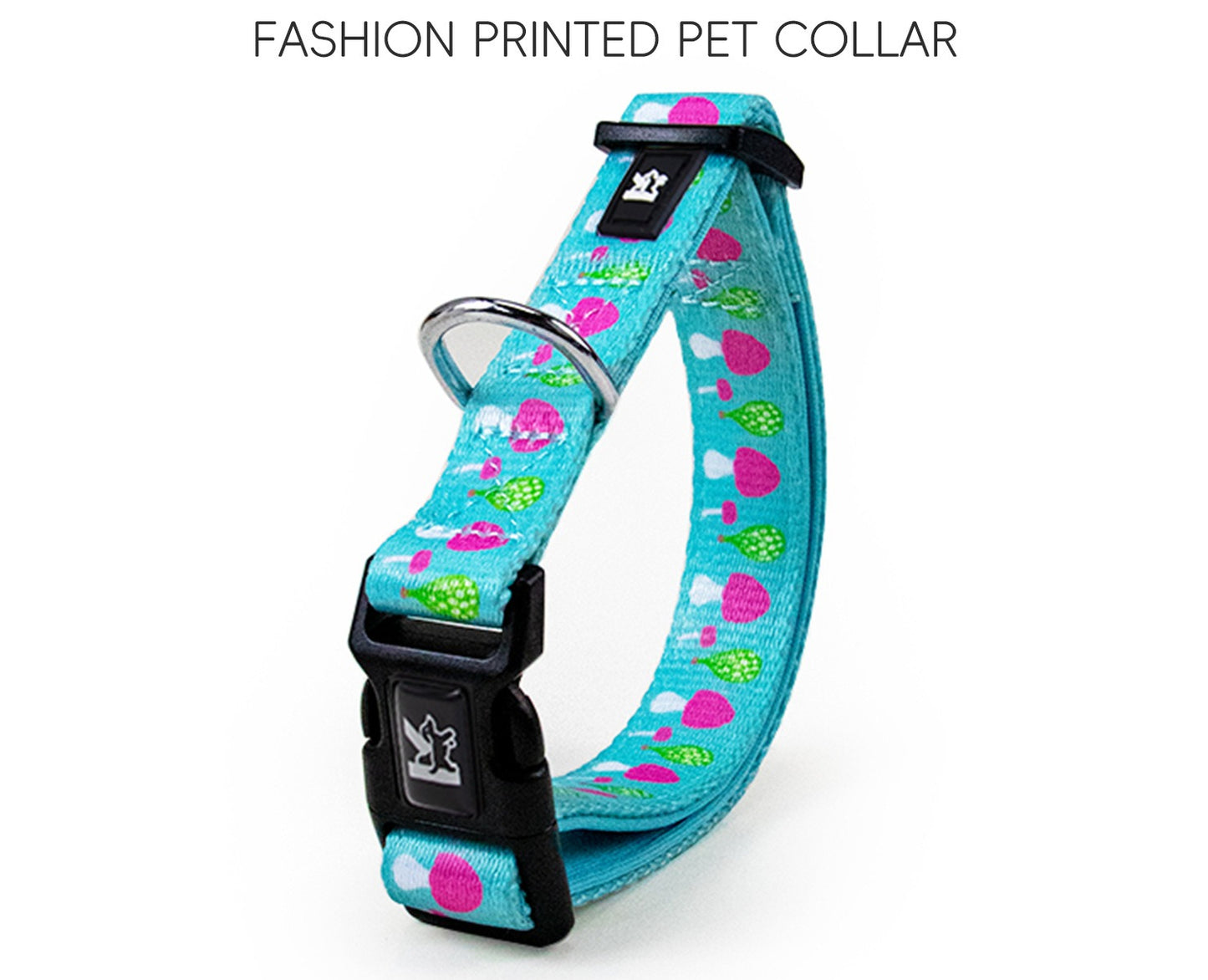 Patterned Soft Lined Dog Collar