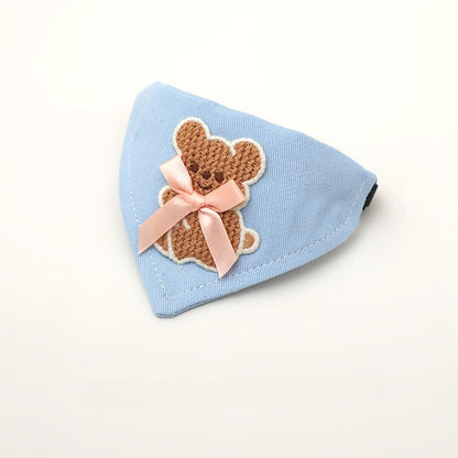 Cartoon Embroidered Dog Bandana