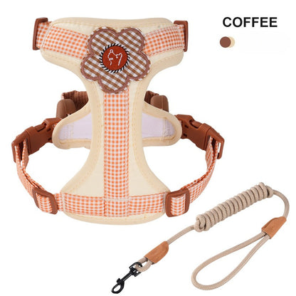 Plaid Harness & Leash Set