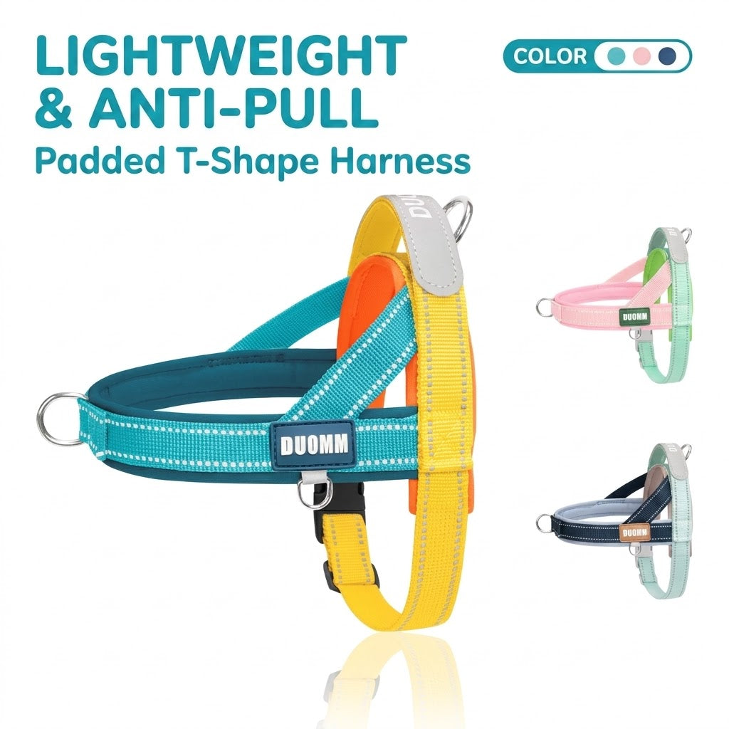 T-Shaped Anti-Pull Reflective Dog Harness