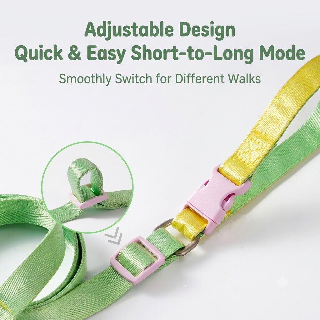 Adjustable Buckle Handle Dog Leash