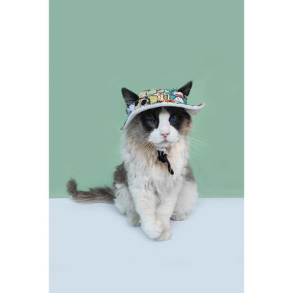 Patterned Fisherman Dog Hat