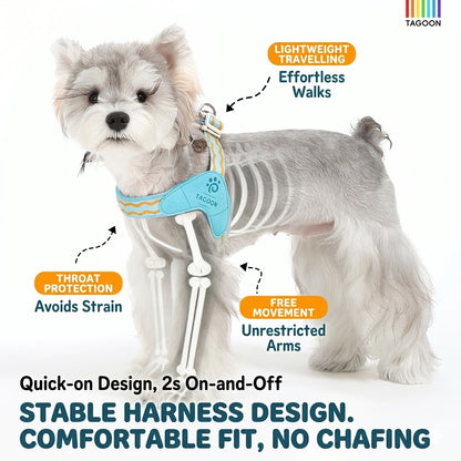 Wave Pattern Harness & Leash Set