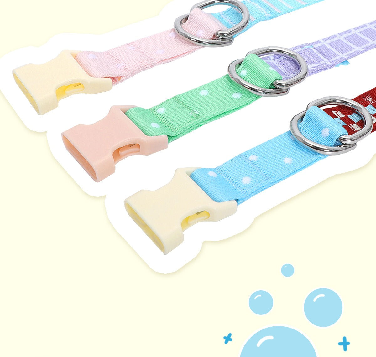 Polka Dot Martingale Dog Collar