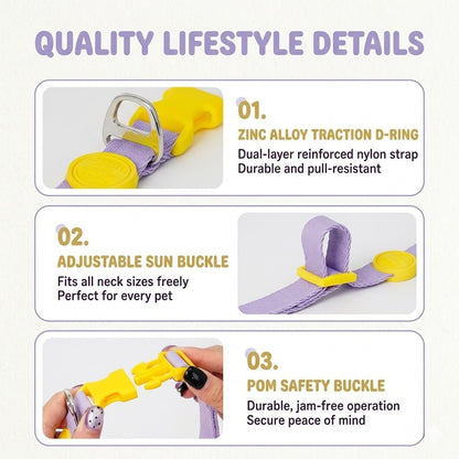 Soft Nylon Collar & Leash Set