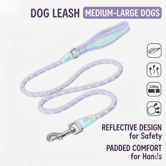 Reflective Braided Dog Leash