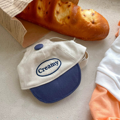Embroidered Canvas Dog Hat