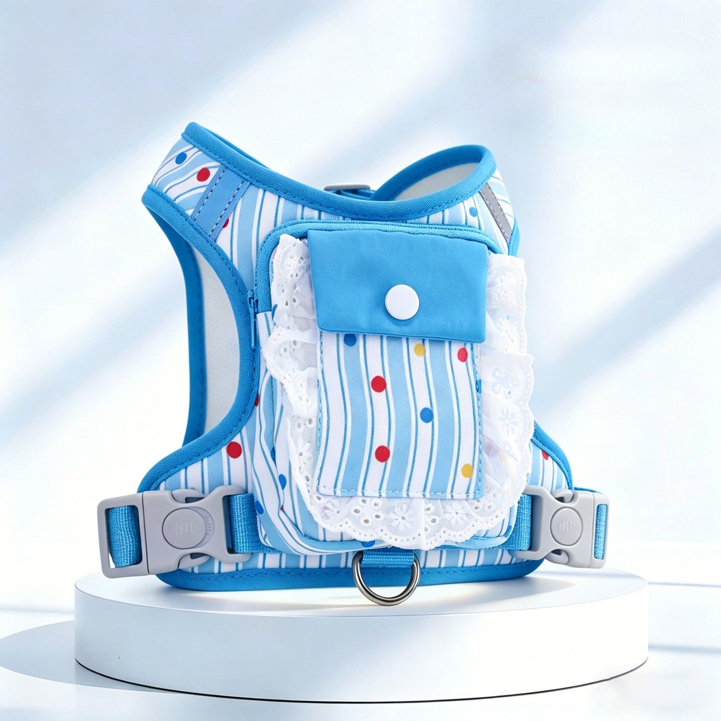 Ruffle Backpack Harness & Leash Set