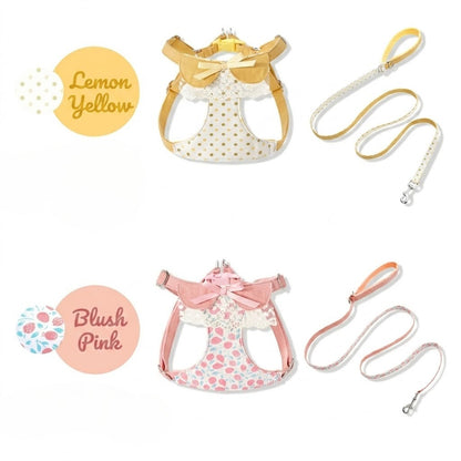 Polka Dot Harness & Leash Set