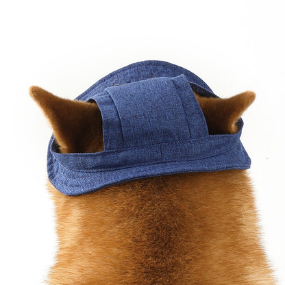 Denim Style Dog Hat