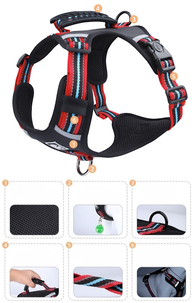 Reflective Harness & Leash Set