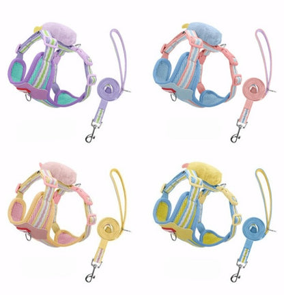 Plush Doll Harness & Leash Set