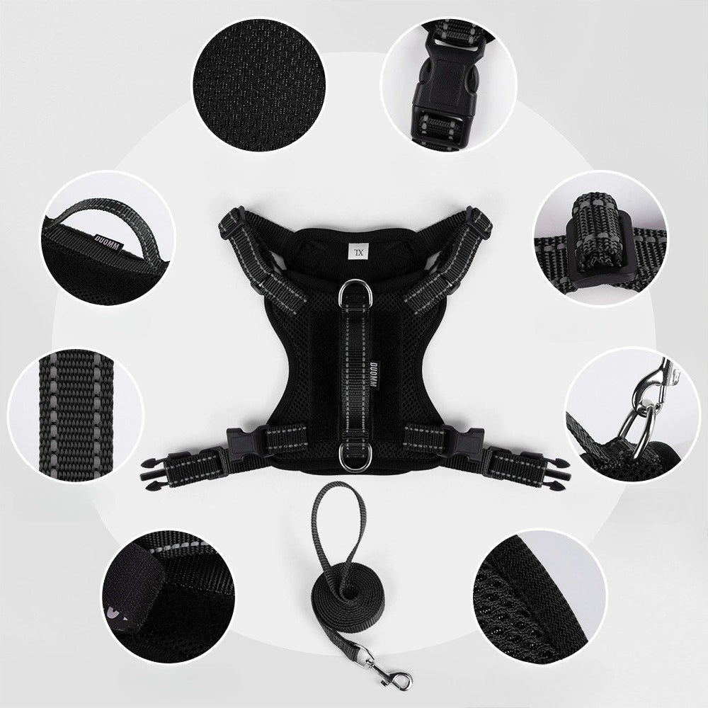 Reflective Mesh Harness & Leash Set