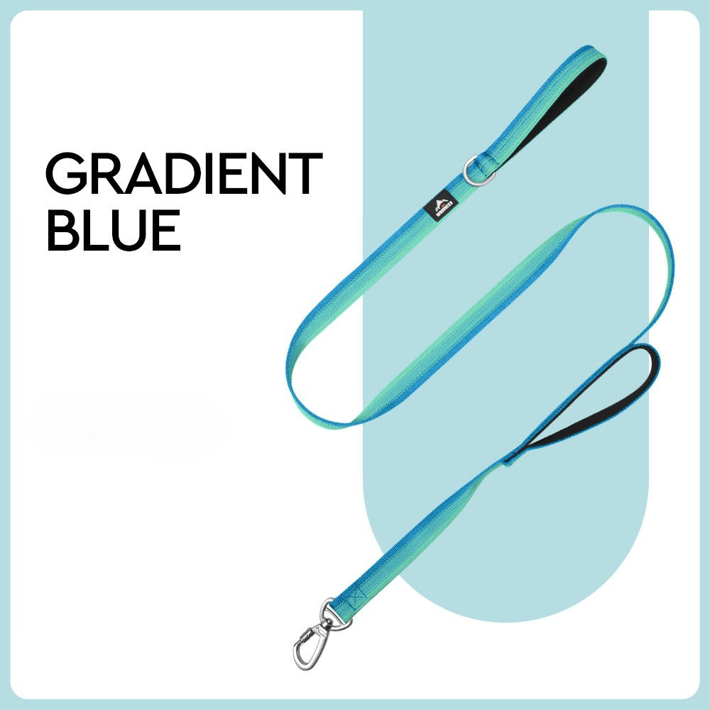 Gradient Dual-Handle Dog Leash