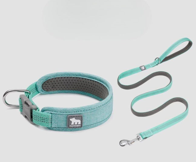 Reflective Padded Collar & Leash Set