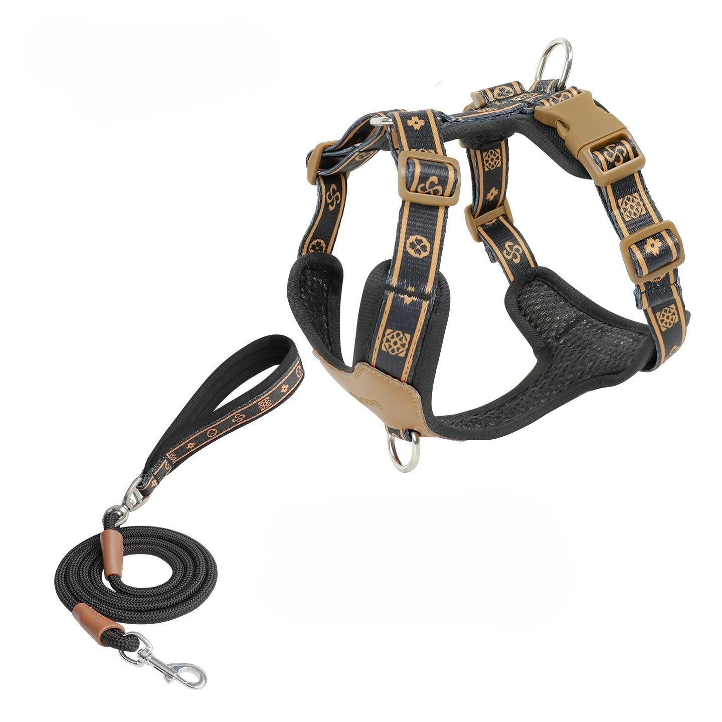 Monogram Breathable Harness & Leash Set