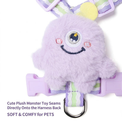 Plush Monster Harness & Leash Set