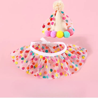 Colorful Polka Dot Dog Accessory Set for Dogs – Colorful