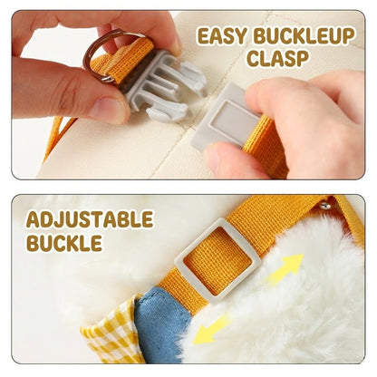 Denim & Gingham Harness & Leash Set