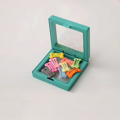 Matte Colorful Hair Clips Set – Multi