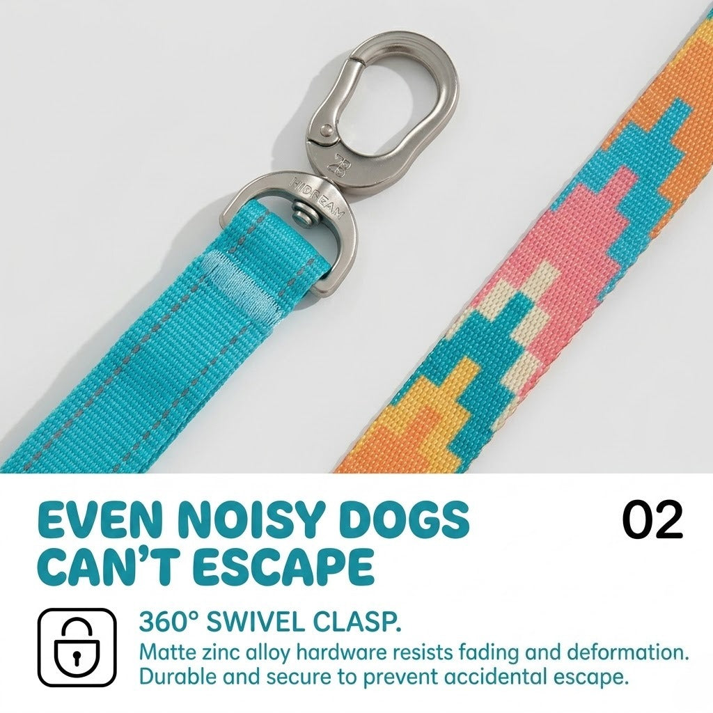 Patterned Hands-Free Dog Leash