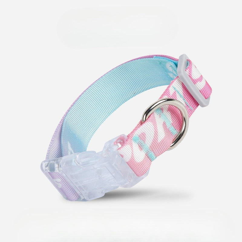 Cartoon Gradient Dog Collar for Dogs – Multi-Color