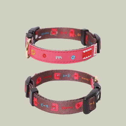 Cartoon Print Dog Collar