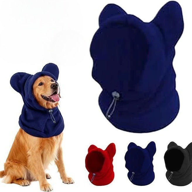 Winter Warm Fleece Dog Hat – Red