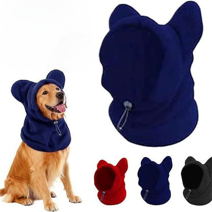 Winter Warm Fleece Dog Hat – Red