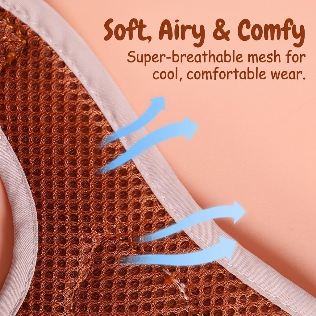 Breathable Mesh Harness & Leash Set