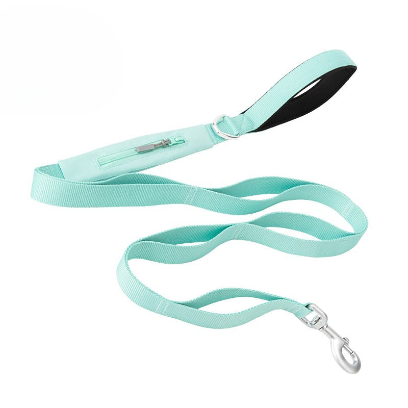 Lightweight CORDURA Dog Leash with Storage Pocket