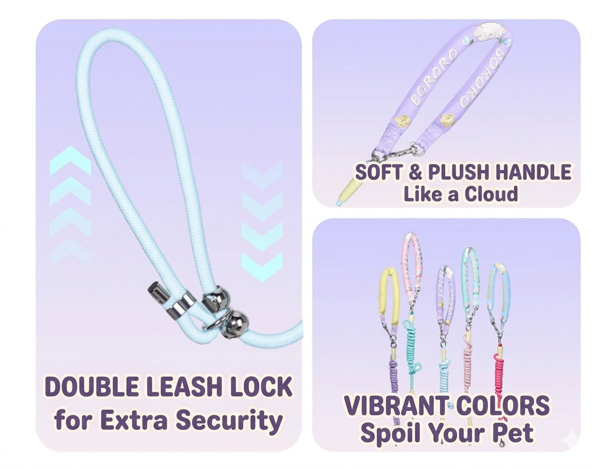 Embroidered Training Slip Dog Leash