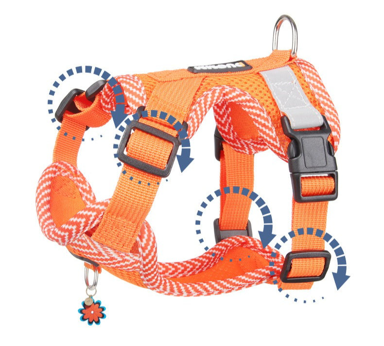 Reflective Mesh Harness & Leash Set