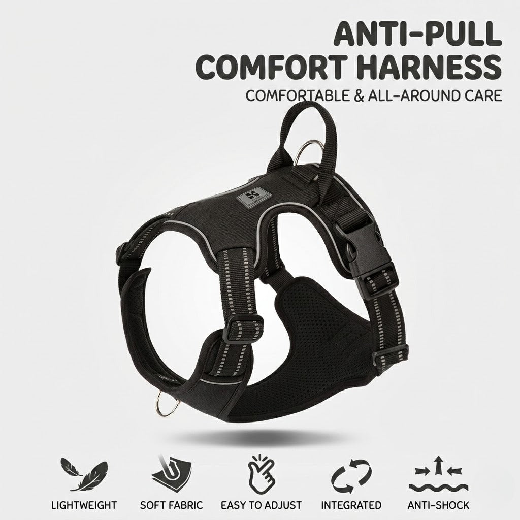 Reflective Harness & Leash Set
