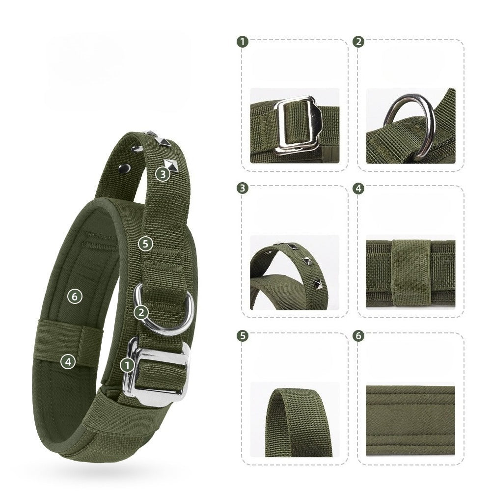 Tactical Rivet Dog Collar
