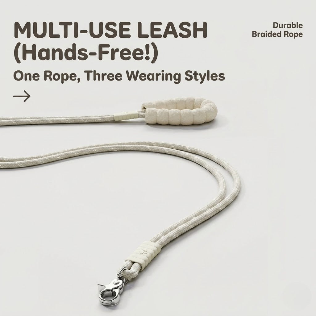 Hands-Free Shock-Absorbing Dog Leash